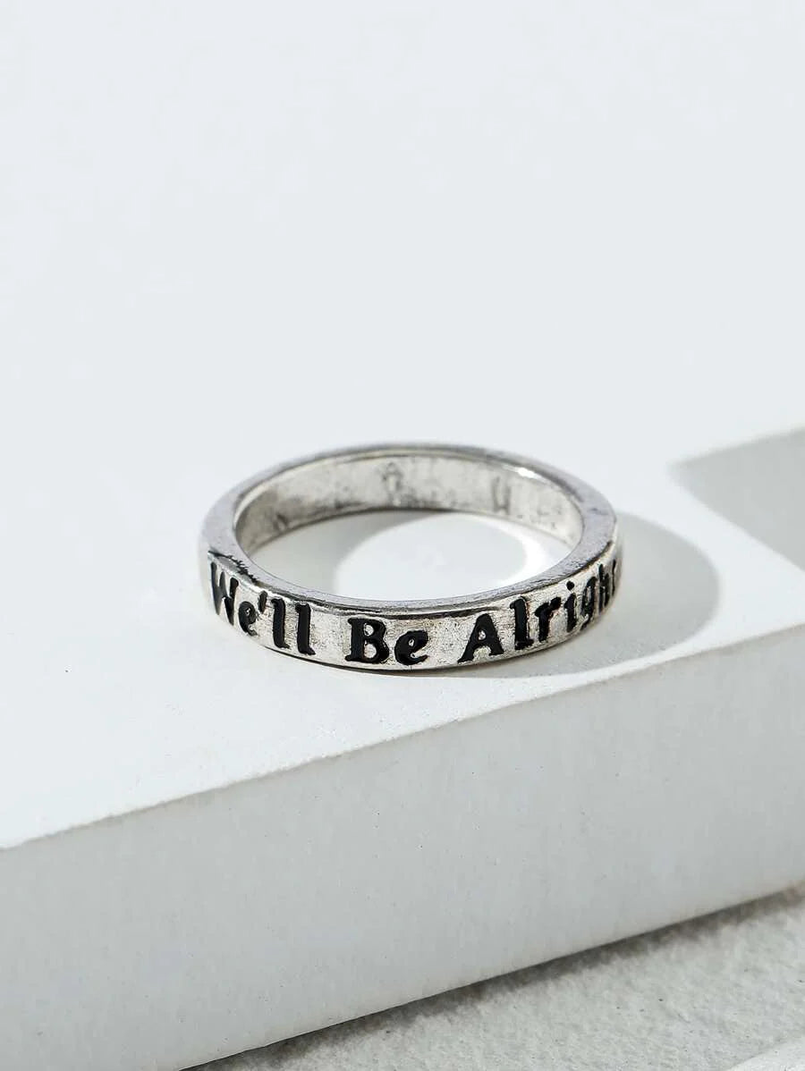 Slogan Detail Ring