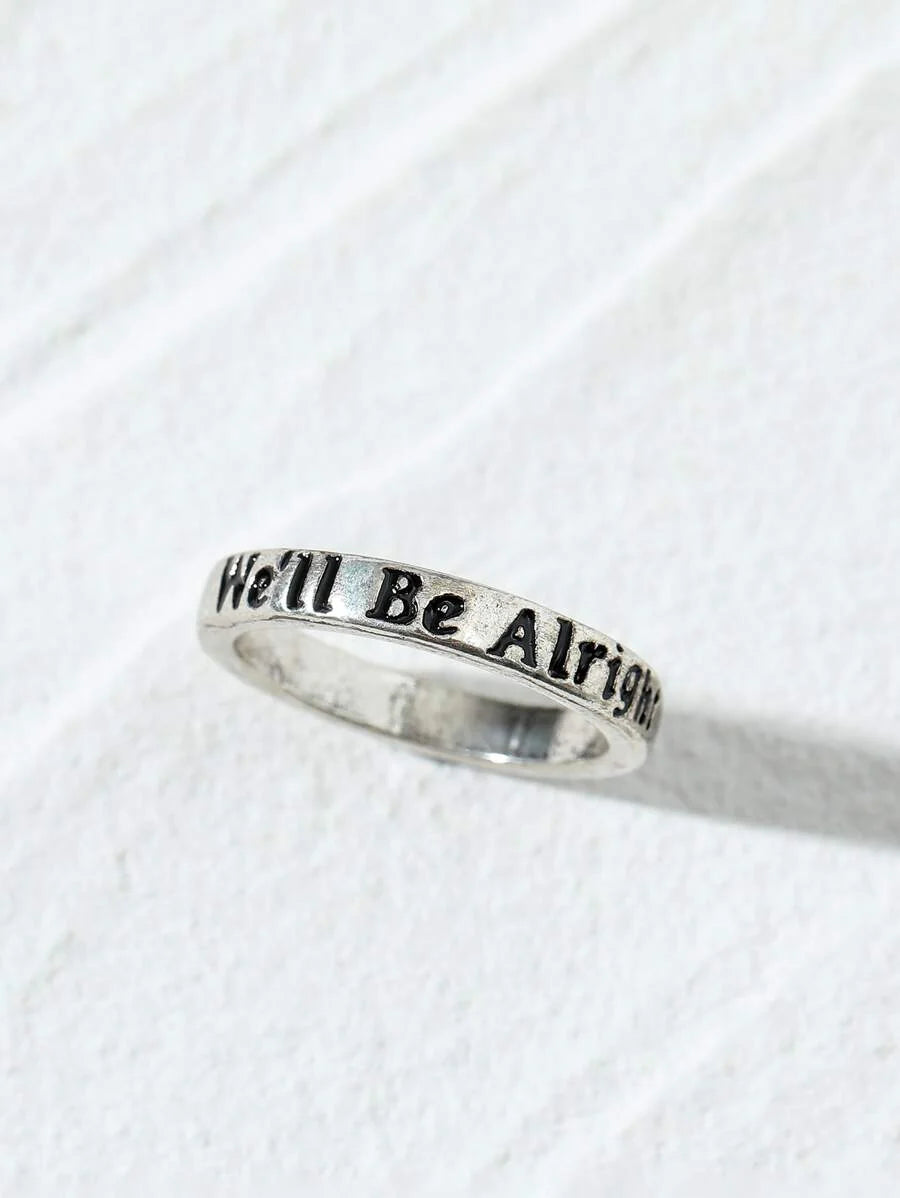 Slogan Detail Ring