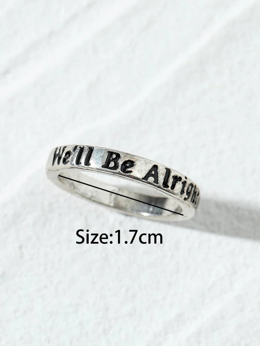 Slogan Detail Ring