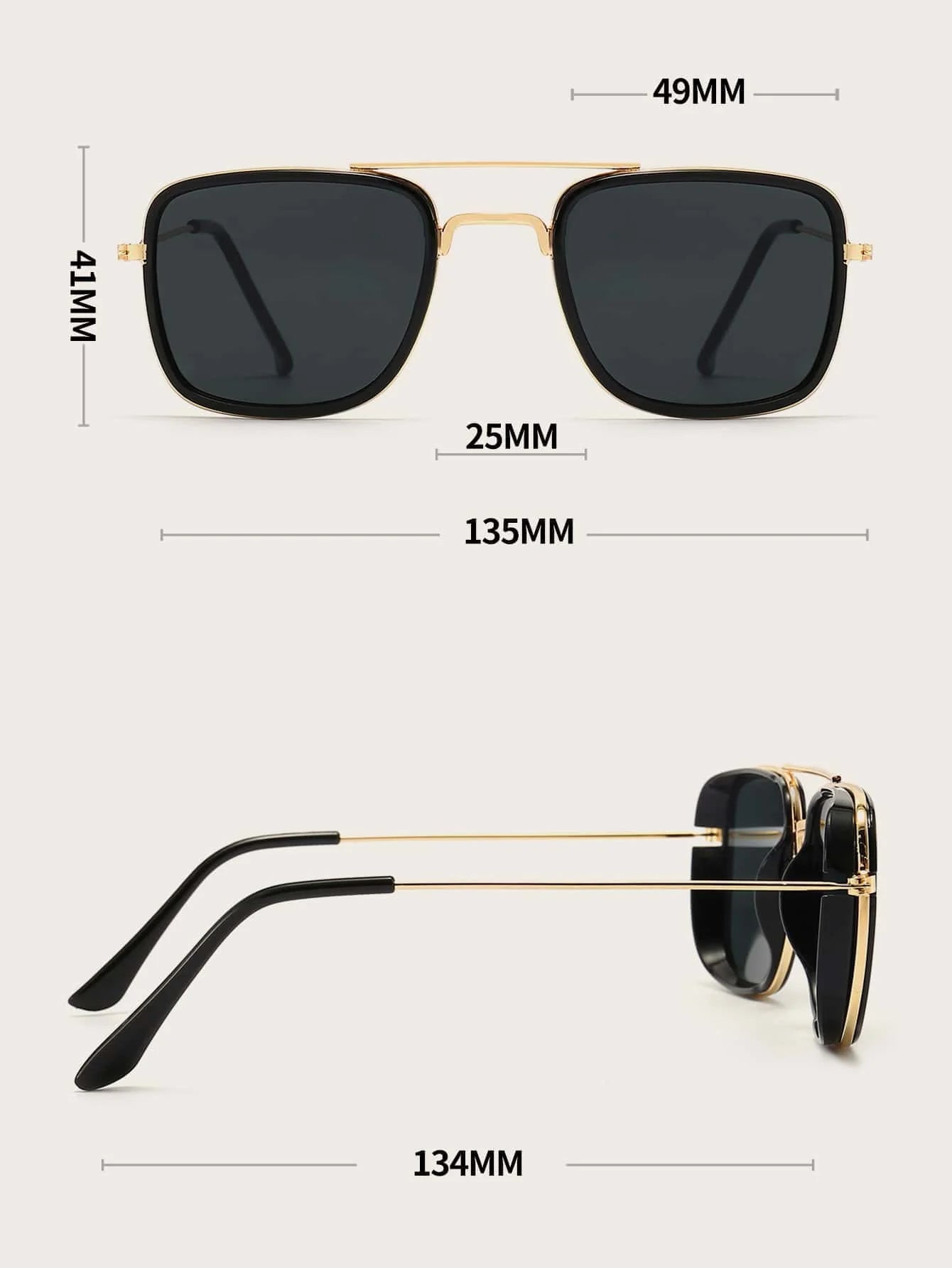 1pair Men Top Bar Aviator Fashion Glasses For Daily Life Elegant Shades Accessories Beach Accessories Glasses Shades Looks Street Style And Suit For Sweater Jacket Sweatshirt Hoodie Leather Pants And Cargo Pantsbeachtoys