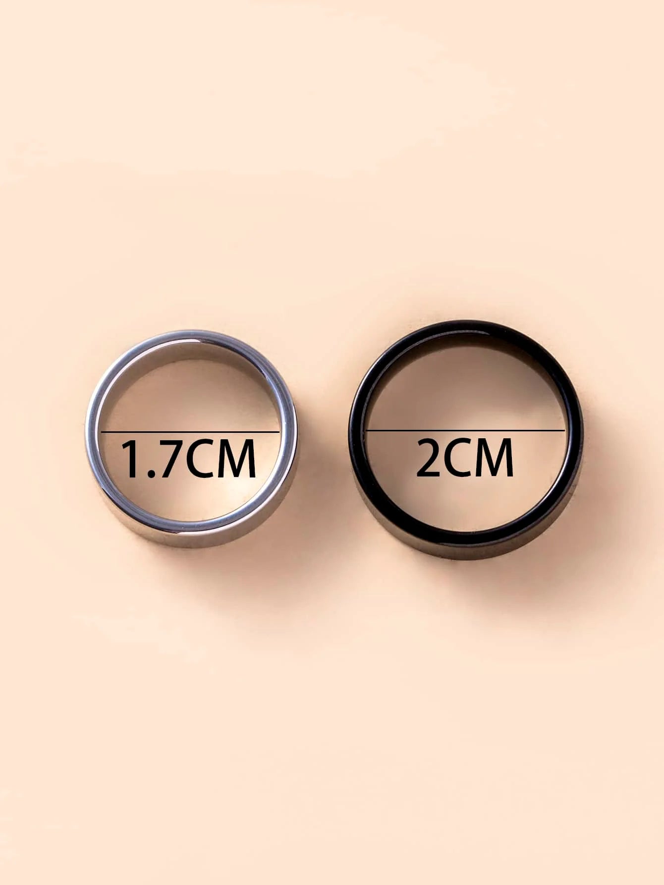 suteyi 2pcs Stainless Steel Spider Print Couple Rings, Halloween Spider Dark Rings