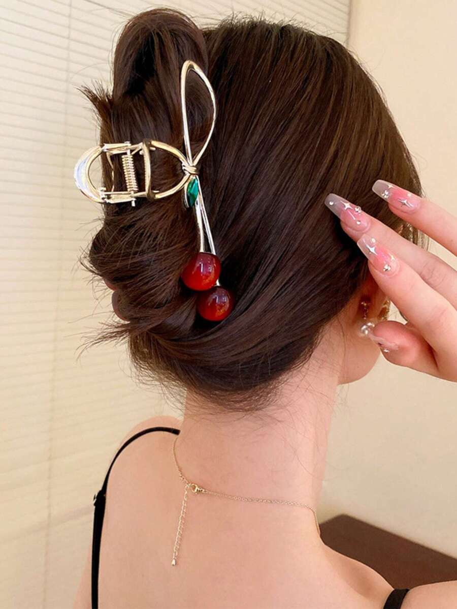 Flower Design Hair Claw Tulip Flower Large Hair Claw Clips For Women Girls 90s Non Slip Strong Hold Metal Jaw Clips Hair Barrettes Hair Clamps For Thick Thin Curly Hair Boho Valentine's Day Summer