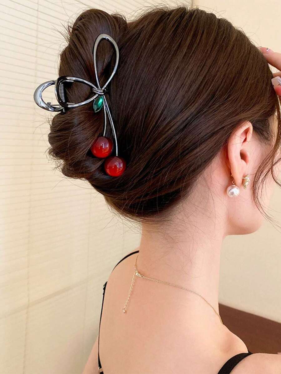 Flower Design Hair Claw Tulip Flower Large Hair Claw Clips For Women Girls 90s Non Slip Strong Hold Metal Jaw Clips Hair Barrettes Hair Clamps For Thick Thin Curly Hair Boho Valentine's Day Summer