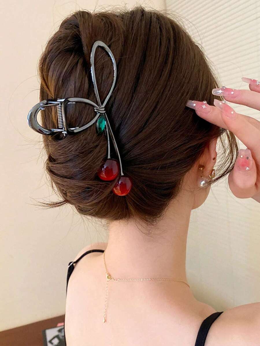Flower Design Hair Claw Tulip Flower Large Hair Claw Clips For Women Girls 90s Non Slip Strong Hold Metal Jaw Clips Hair Barrettes Hair Clamps For Thick Thin Curly Hair Boho Valentine's Day Summer