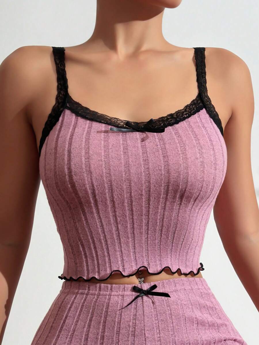 Women's Cami Pajama Top Underwear Sleepwear
