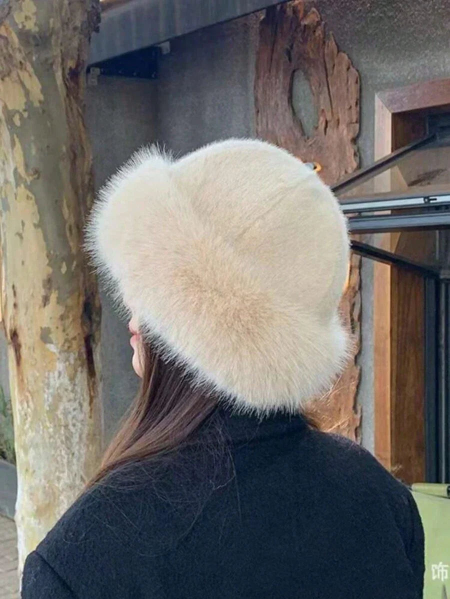 New Plush Mongolian Hat Ladies Autumn AndWinter Cold Warm Atmosphere With Cute PlushHats
