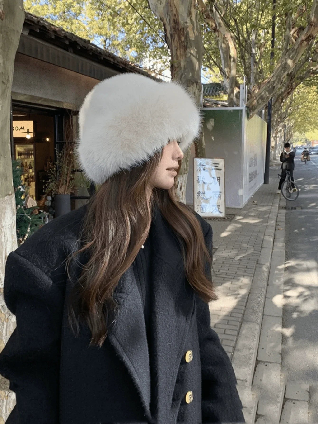 New Plush Mongolian Hat Ladies Autumn AndWinter Cold Warm Atmosphere With Cute PlushHats