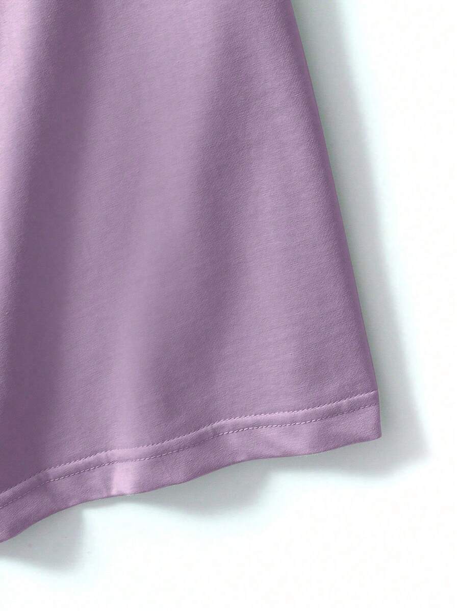 Manfinity Homme Men's Solid Color Round Neck Short Sleeve T-Shirt