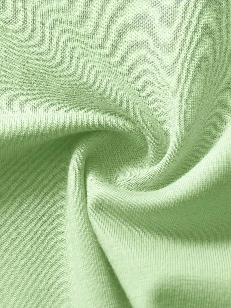 Manfinity Homme Men's Solid Color Round Neck Short Sleeve T-Shirt