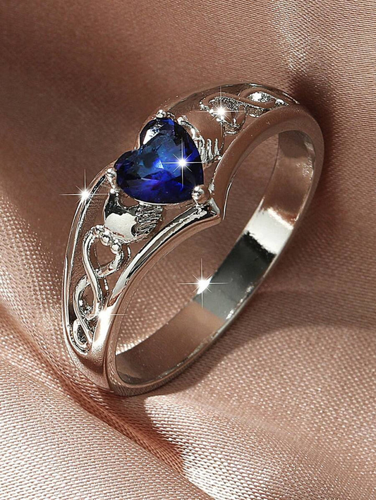 Gemstone Decor Ring For Women For Party Banquet Wedding