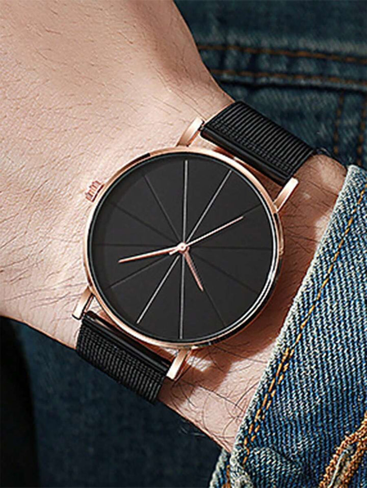 1pc Men's Casual Sports Quartz Watch With Alloy Strap, Suitable For Daily Wear