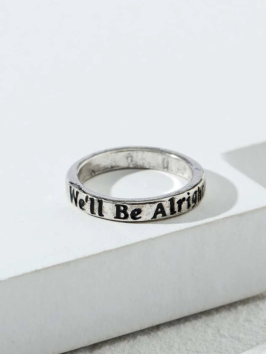 Slogan Detail Ring
