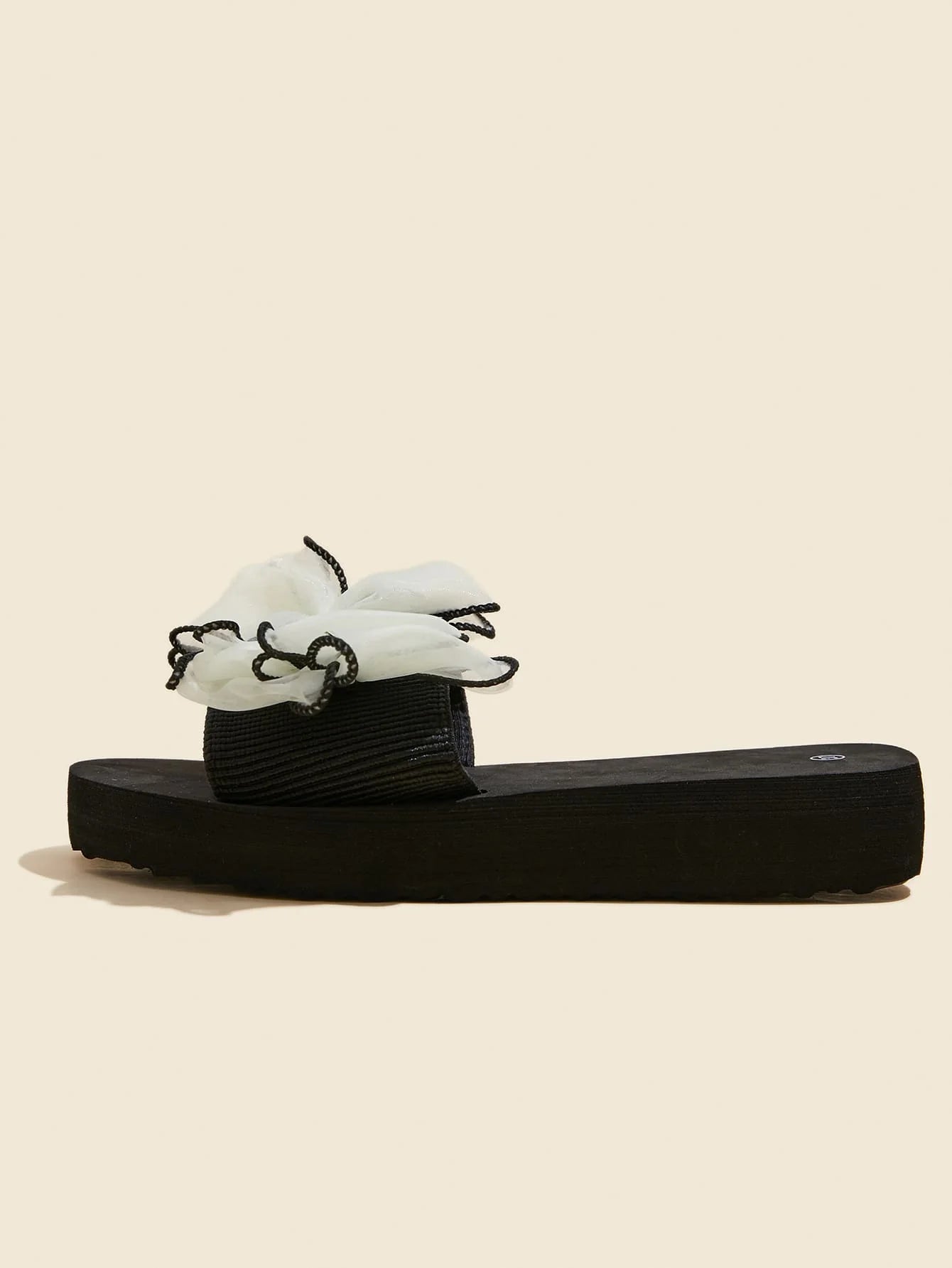 Women Bow Decor Slides, Fashion Summer Slides