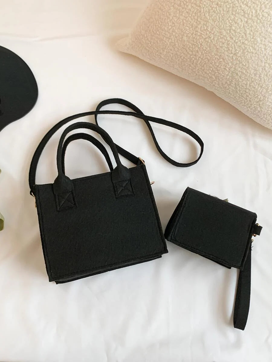 3pcs Lightweight,Business Casual Mini Fashionable Shoulder Bag Set For Cross-Body Or Hand-Held Use,Classic Basic,Casual Simple,Multipurpose With Coin Purse Clutch Teen Girls For Teen Girls Women College Students,Rookies & White-Collar Workers Perfect For