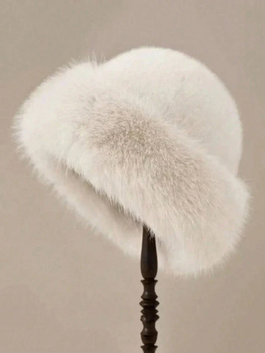 New Plush Mongolian Hat Ladies Autumn AndWinter Cold Warm Atmosphere With Cute PlushHats