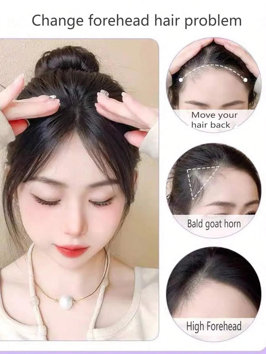 Synthetic Bangs Wig For Women With Natural Side Bangs Fluffy And Add Hair Flipper Bangs