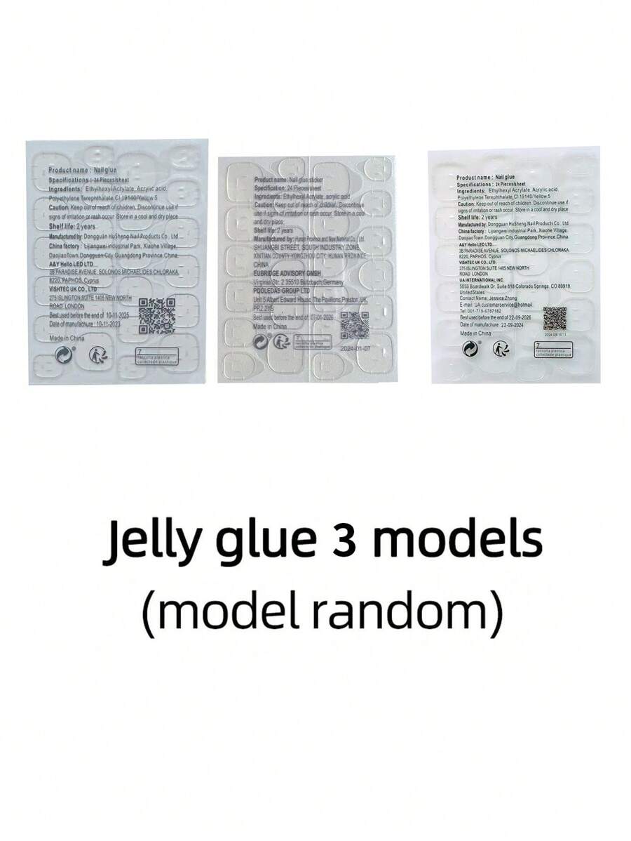 24pcs Short Ballerina Floral Print Faux Pearl & Golden Line Decorated Full Cover False Nails Set For Women & Girls Press On Nails