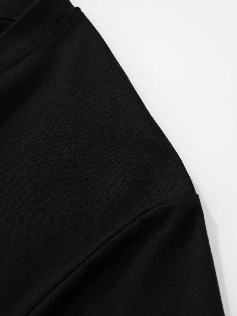Men's Motto Print Round Neck Short Sleeve Casual Versatile T-Shirt